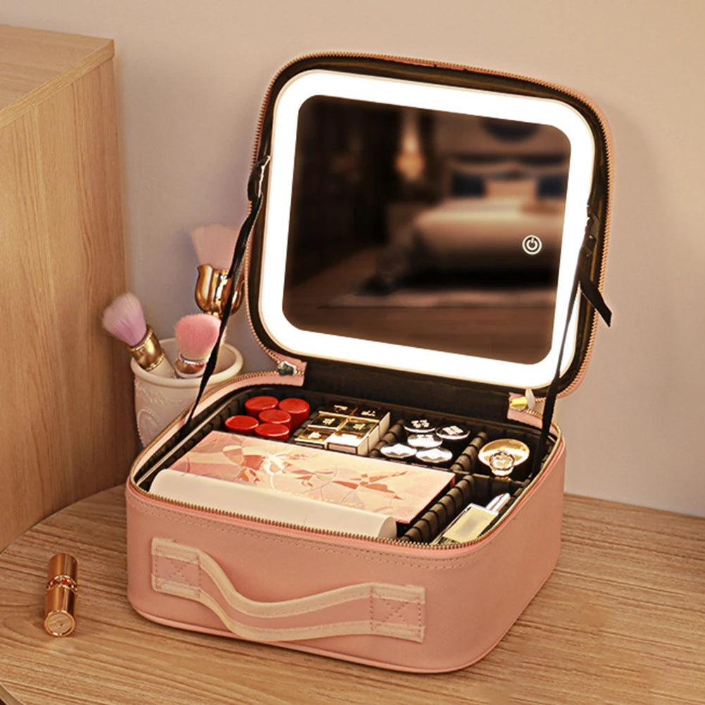 Portable LED Makeup Bag