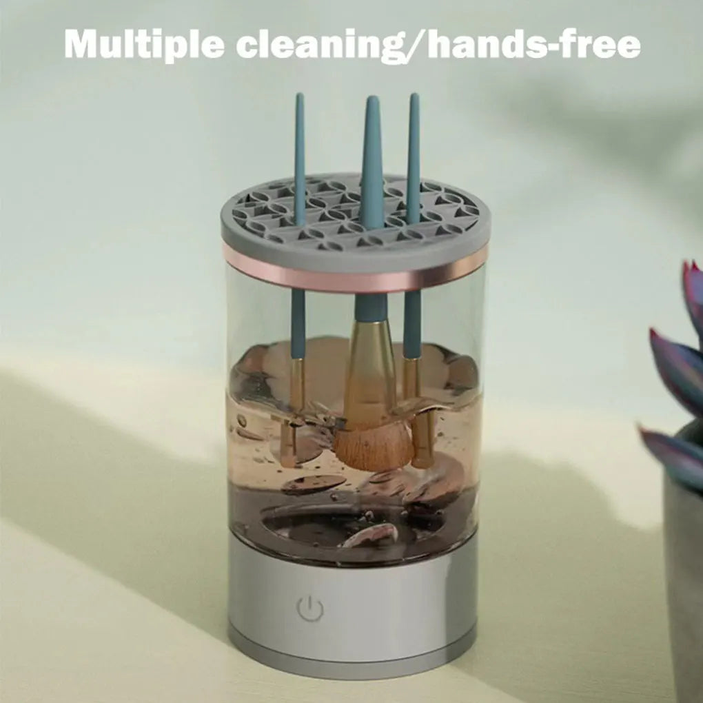 Rotating Makeup Brush Cleaner