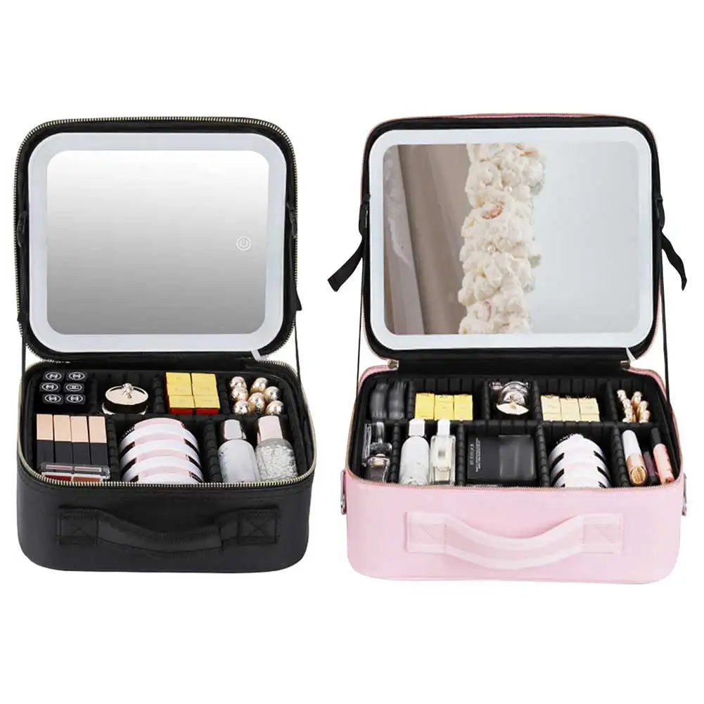 Portable LED Makeup Bag
