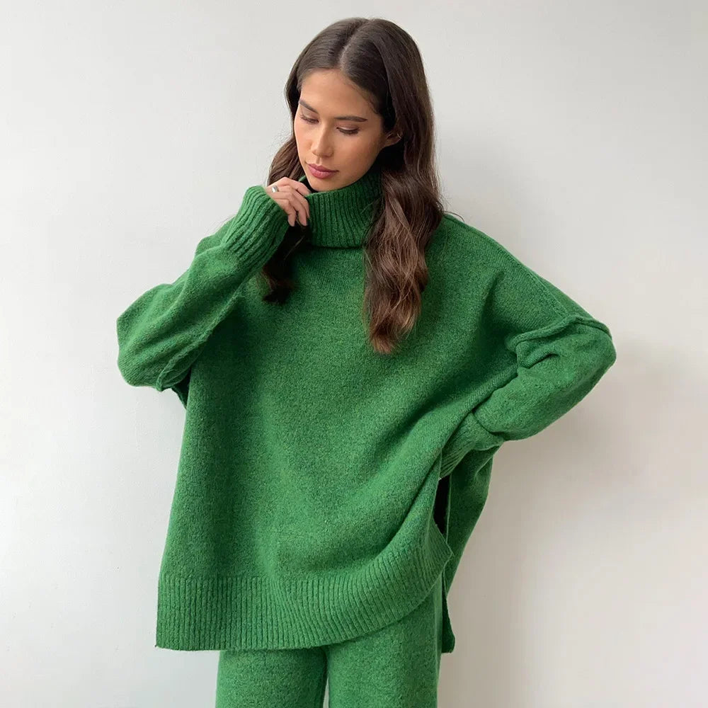 Women's Turtleneck Sweater Set