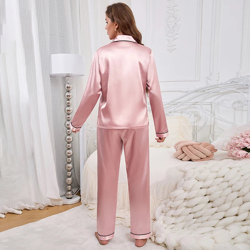 Women's Silk Satin Pajama Sets